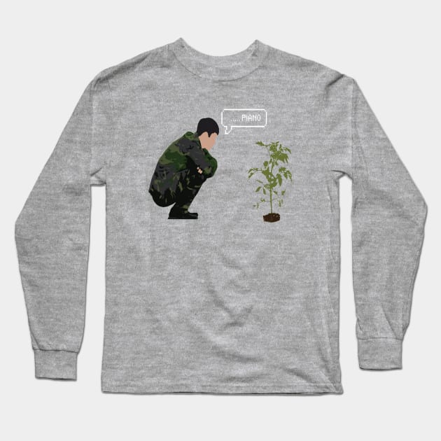 Crash Landing On You Tomato Cultivator Long Sleeve T-Shirt by Bone Perez